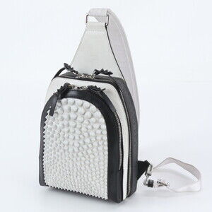 Christian Louboutin Rubifunk Leather Body Bag, Shoulder Brand Name, Men's